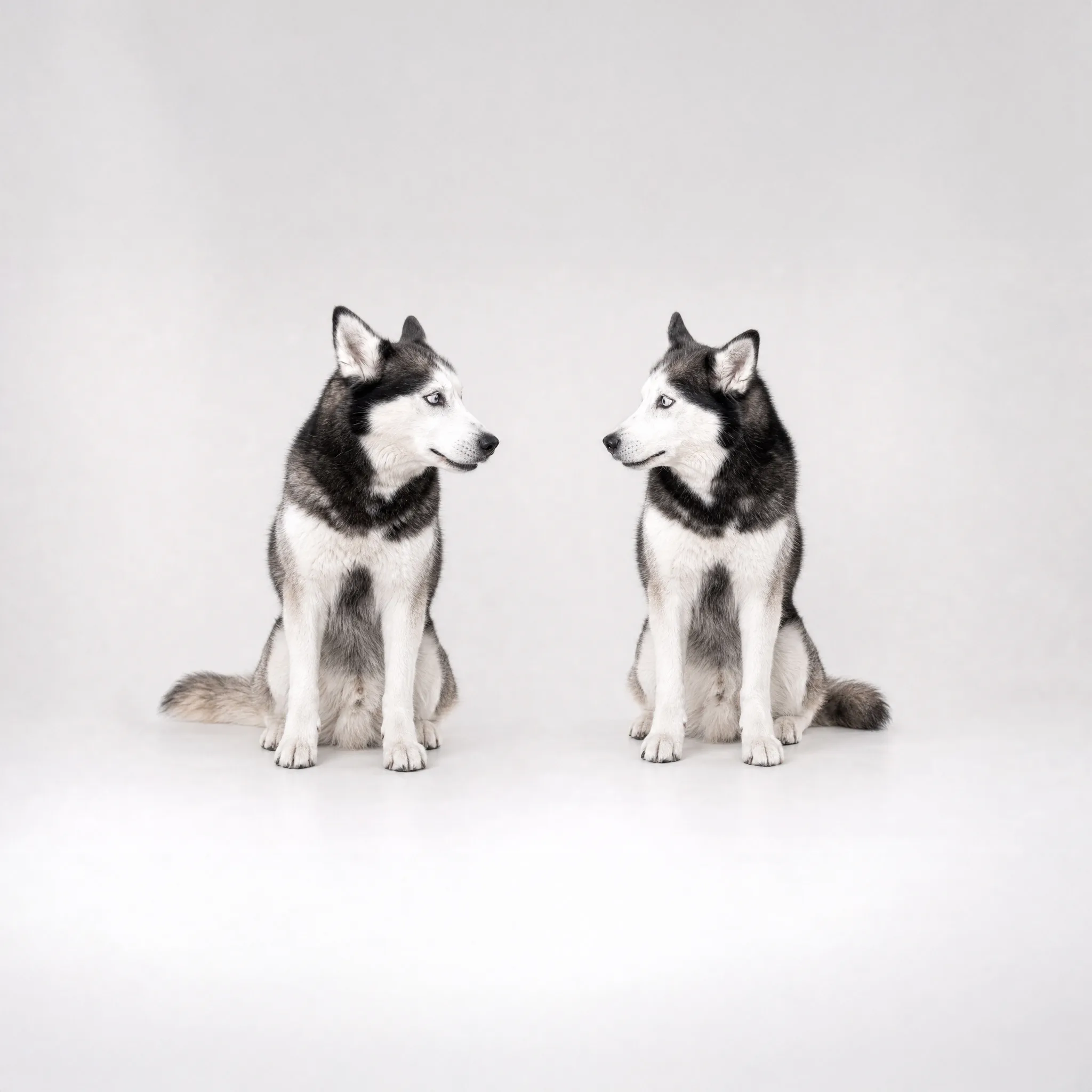 Husky mit geteiltem Profil